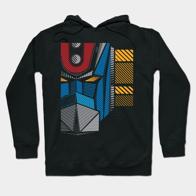 091 Grendizer Full Hoodie by Yexart